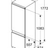 Холодильник з нижньою морозильною камерою Bosch KIV87NS306