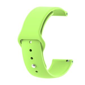  2 - Силіконовий ремінець BeCover для Samsung Galaxy Watch 42mm/Watch Active/Active 2 40/44mm/Watch 3 41mm/Gear S2 Classic/Gear Sport Lime (706183)