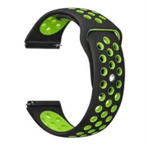  4 - Ремінець BeCover Nike Style для Amazfit Stratos 1/2/2S/3/GTR 2/GTR 47mm/GTR Lite 47mm/Nexo/Pace Black-Green (705811)