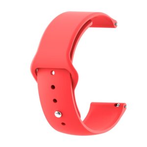  1 - Силіконовий ремінець BeCover для Xiaomi iMi KW66/Mi Watch Color/Haylou LS01/Watch S1 Active Red (706348)