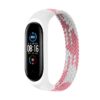 Ремінець BeCover Elastic Nylon Style для Xiaomi Mi Smart Band 5/Mi Smart Band 6 Size L Pink/White (706164)