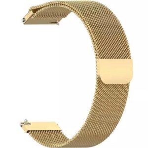  9 - Ремінець BeCover Milanese Style для Samsung Galaxy (20mm)/Watch 5/ Watch 4 40/44mm/Watch 42mm/Watch Active/Active 2 40/44mm/Watch 3 41mm/Gear S2/Classic/Gear Sport Gold (707674)