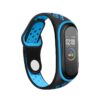 Ремінець BeCover Nike Style для Xiaomi Mi Smart Band 5/Mi Smart Band 6/Mi Smart Band 7 Black-Blue (705150)