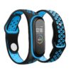 Ремінець BeCover Nike Style для Xiaomi Mi Smart Band 5/Mi Smart Band 6/Mi Smart Band 7 Black-Blue (705150)