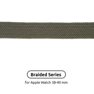  2 - Ремінець Armorstandart Braided Solo Loop для Apple Watch 38mm/40mm/41mm Inverness Green Size 2 (120 mm) (ARM58063)