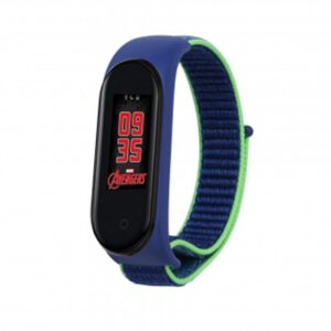  4 - Ремінець BeCover Nylon Style для Xiaomi Mi Smart Band 5/Mi Smart Band 6 Blue/Green (705418)