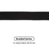 Ремінець Armorstandart Braided Solo Loop для Apple Watch 38mm/40mm/41mm Charcoal Size 2 (120 mm) (ARM58060)