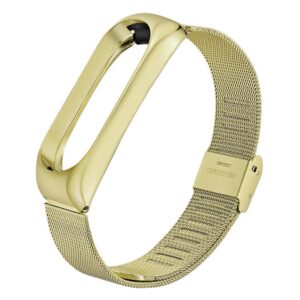  7 - Ремінець BeCover Metal для Xiaomi Mi Band 4/3 Gold (704653)