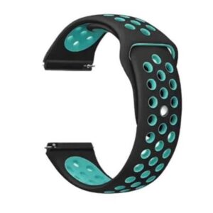  4 - Ремінець BeCover Nike Style для Xiaomi Amazfit Bip/Bip Lite/Bip S Lite/GTR 42mm/GTS/TicWatch S2/TicWatch E Black-Blue (705701)