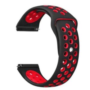  3 - Ремінець BeCover Nike Style для Xiaomi Amazfit Bip/Bip Lite/Bip S Lite/GTR 42mm/GTS/TicWatch S2/TicWatch E Black-Red (705704)