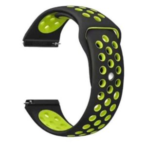  6 - Ремінець BeCover Nike Style для Amazfit Stratos 1/2/2S/3/GTR 2/GTR 47mm/GTR Lite 47mm/Nexo/Pace Black-Yellow (705814)