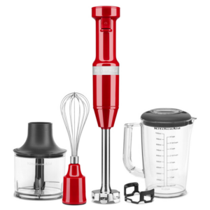  9 - Блендер KitchenAid 5KHBV83EER занурювальний з аксесуарами червоний