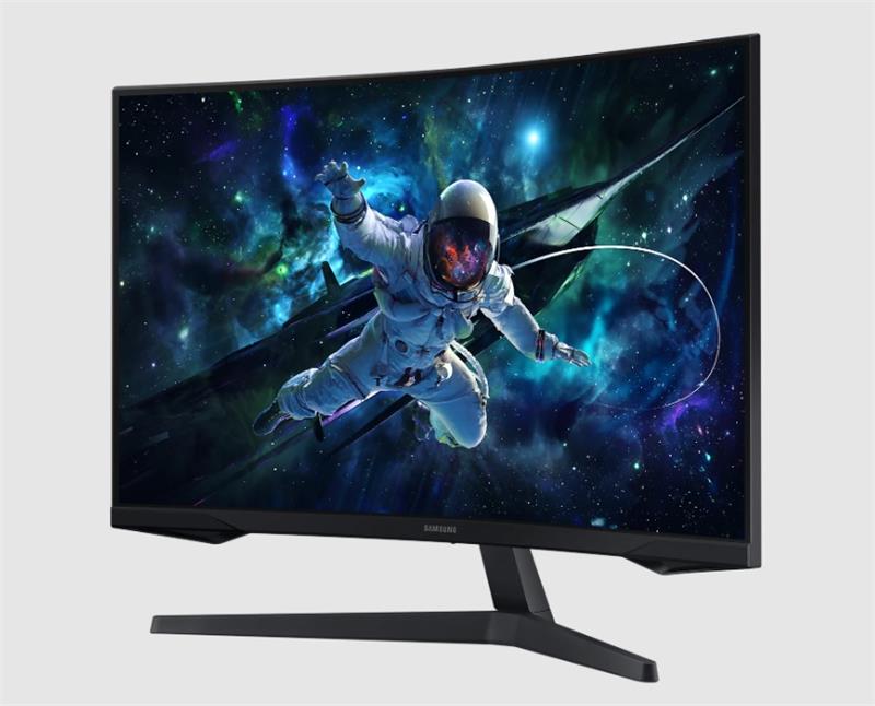  1 - Монiтор Samsung 32" Odyssey G5 S32CG550 Black (LS32CG550EIXCI) VA Black Curved; 2560х1440 (165 Гц), 1 мс, 250 кд/м2, DisplayPort, HDMI