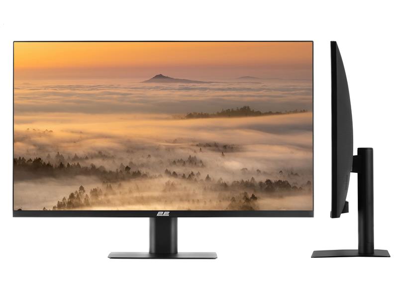  4 - Монітор 2E 27" F2723B IPS Black (2E-F2723B-01.UA); 1920x1080 (75 Гц), 5 мс, 230 кд/м2, VGA, HDMI