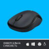 Мишка бездротова Logitech M220 Silent Charcoal (910-004878)