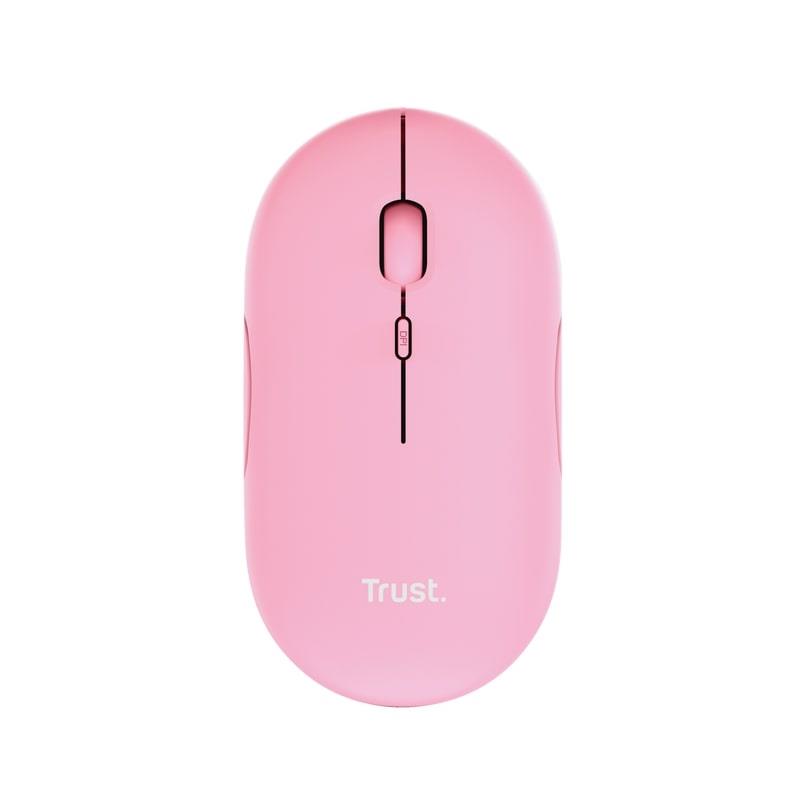  1 - Миша Trust Puck Rechargeable Ultra-Thin BT WL Silent Pink (24125)