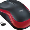 Мишка бездротова Logitech M185 Red (910-002240)