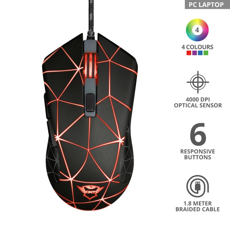  2 - Миша Trust GXT 133 Locx Gaming Mouse (22988)