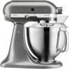 Кухонна машина KitchenAid Artisan 4,8 л 5KSM185PSEMS з відкидним блоком срібний медальйон