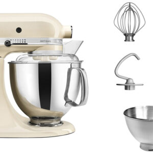  5 - Кухонна машина KitchenAid Artisan 4,8 л 5KSM175PSEAC з відкидним блоком кремовий