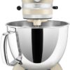 Кухонна машина KitchenAid Artisan 4,8 л 5KSM175PSEAC з відкидним блоком кремовий