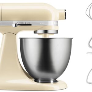  6 - Кухонна машина KitchenAid Artisan MINI 3,3 л 5KSM3311XEAC з відкидним блоком кремовий