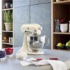 Кухонна машина KitchenAid Artisan 4,8 л 5KSM125EAC з відкидним блоком кремовий