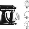 Кухонна машина KitchenAid Artisan 4,8 л 5KSM125EOB з відкидним блоком чорний