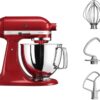 Кухонна машина KitchenAid Artisan 4,8 л 5KSM125EER з відкидним блоком червоний