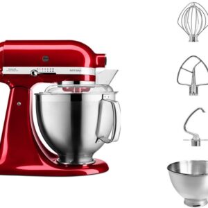  5 - Кухонна машина KitchenAid Artisan 4,8 л 5KSM185PSECA з відкидним блоком карамельне яблуко