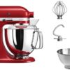 Кухонна машина KitchenAid Artisan 4,8 л 5KSM175PSEER з відкидним блоком червоний