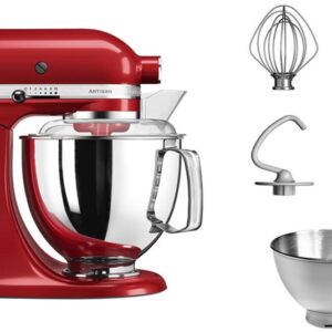  1 - Кухонна машина KitchenAid Artisan 4,8 л 5KSM175PSEER з відкидним блоком червоний