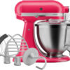 Кухонна машина KitchenAid Artisan 4,8 л 5KSM195PSEHI з відкидним блоком, колір гібіскус