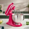 Кухонна машина KitchenAid Artisan 4,8 л 5KSM195PSEHI з відкидним блоком, колір гібіскус