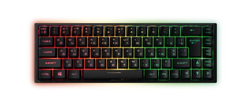  1 - Клавіатура 2E Gaming KG350UBK RGB Ukr Black (2E-KG350UBK)