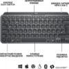 Клавіатура бездротова Logitech MX Keys Mini Wireless Illuminated Graphite (920-010498)