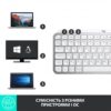 Клавіатура бездротова Logitech MX Keys Mini For Business Pale Gray (920-010609)