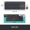 Клавіатура бездротова Logitech K400 Plus Black (920-007145)