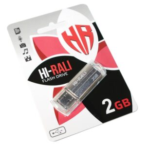  3 - Флеш накоплювач USB 2GB Hi-Rali Corsair Series Silver (HI-2GBCORSL)