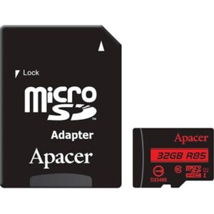  7 - Карта пам'яті MicroSDHC  32GB UHS-I Class 10 Apacer + SD adapter (AP32GMCSH10U5-R)