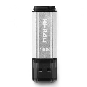  2 - Флеш накоплювач USB 16GB Hi-Rali Stark Series Silver (HI-16GBSTSL)