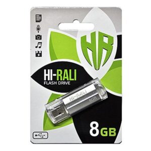  4 - Флеш накоплювач USB 8GB Hi-Rali Corsair Series Silver (HI-8GBCORSL)