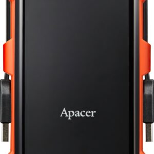  4 - Зовнішній жорсткий диск 2.5" USB 1.0TB Apacer AC630 Black/Orange (AP1TBAC630T-1)