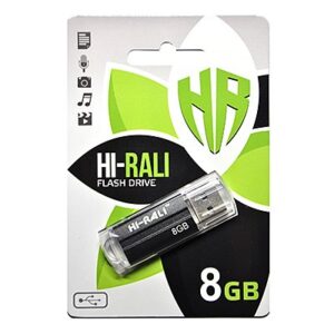  4 - Флеш накоплювач USB 8GB Hi-Rali Corsair Series Black (HI-8GBCORBK)