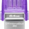 Флеш накоплювач USB3.2 64GB Type-C Kingston DataTraveler microDuo 3C (DTDUO3CG3/64GB)