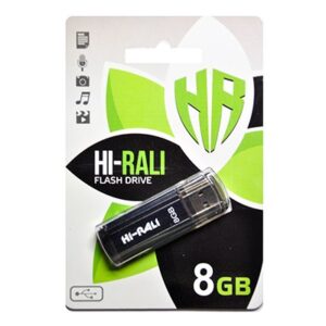  1 - Флеш накоплювач USB 8GB Hi-Rali Stark Series Black (HI-8GBSTBK)