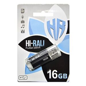  1 - Флеш накоплювач USB 16GB Hi-Rali Corsair Series Black (HI-16GBCORBK)