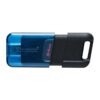 Флеш накоплювач USB3.2 64GB Type-C Kingston DataTraveler 80 M Blue/Black (DT80M/64GB)