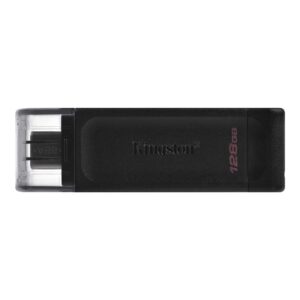  7 - Флеш накоплювач USB3.2 128GB Type-C Kingston DataTraveler 70 Black (DT70/128GB)