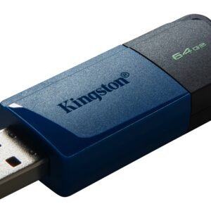  6 - Флеш накоплювач USB3.2 64GB Kingston DataTraveler Exodia M Black/Blue (DTXM/64GB)